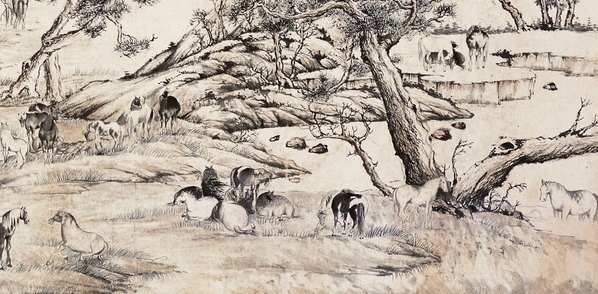 近代画.戏马_8698.4272 近代画.戏马_8698.4272
