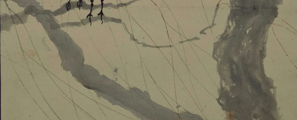 近代画.徐悲鸿_柳鹊图轴_北京故宫_最清代画.3894.6276 近代画.徐悲鸿_柳鹊图轴_北京故宫_最清代画.3894.6276
