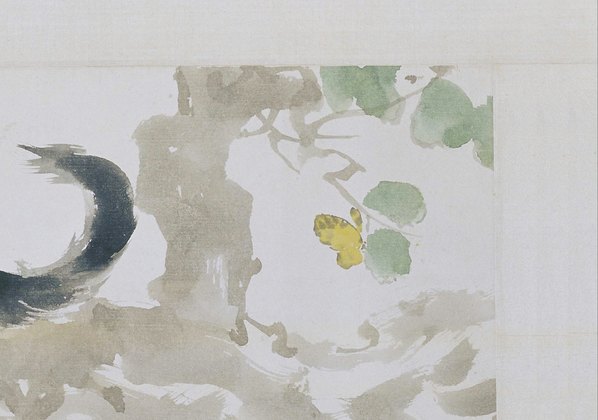 近代画.徐悲鸿_枫叶狸奴图轴_北京故宫_最清代画.5526.3880