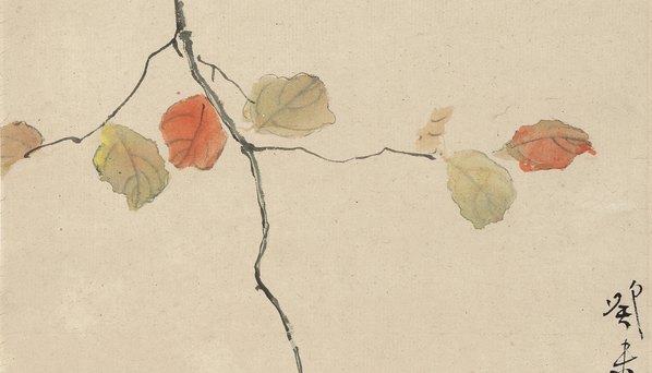近代画.徐悲鸿_晚秋喜鹊图_纸本_3635.8326 近代画.徐悲鸿_晚秋喜鹊图_纸本_3635.8326