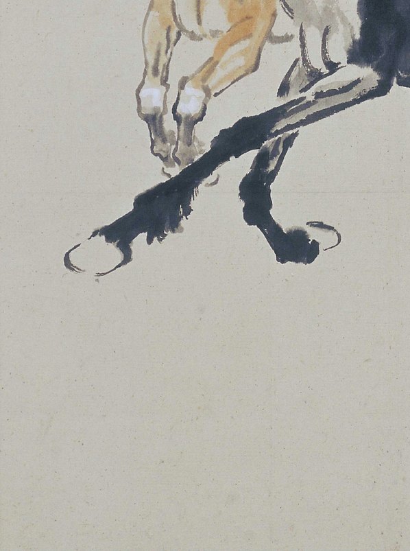 近代画.徐悲鸿_双马_3412.4582 近代画.徐悲鸿_双马_3412.4582