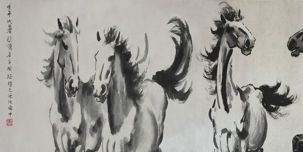 近代画.徐悲鸿_八骏_16920.8506 近代画.徐悲鸿_八骏_16920.8506