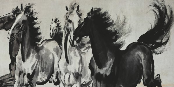 近代画.徐悲鸿_八骏_16920.8506 近代画.徐悲鸿_八骏_16920.8506