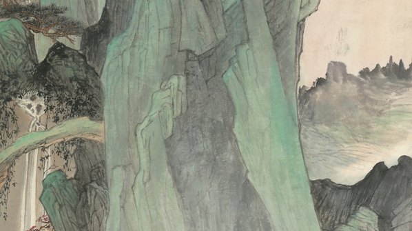 近代画.张善孖_山水轴_纸本_6361.14274
