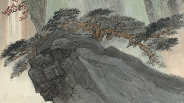 近代画.张善孖_山水轴_纸本_6361.14274