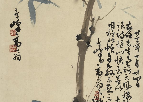 近代画.孙奇峰_竹禽_5401.15486