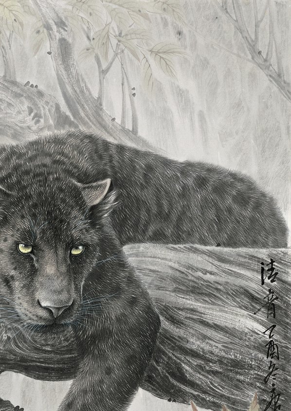 近代画.唐坚_黑豹_ca_4109.5807 近代画.唐坚_黑豹_ca_4109.5807