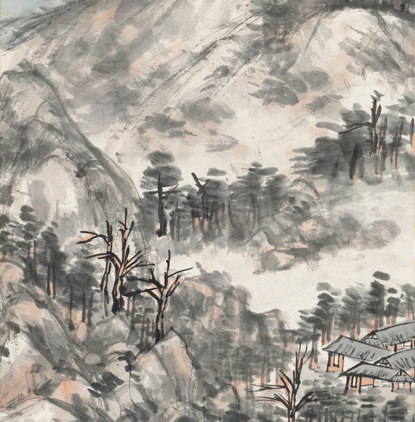 近代画.吴昌硕_山水轴_纸本_5118.20865