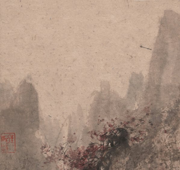 近代画.傅抱石_西风吹下红雨来_6675.6313 近代画.傅抱石_西风吹下红雨来_6675.6313