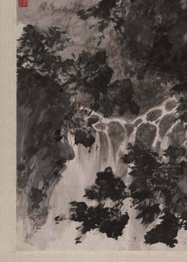 近代画.傅抱石_满身苍翠惊高风_10624.14912