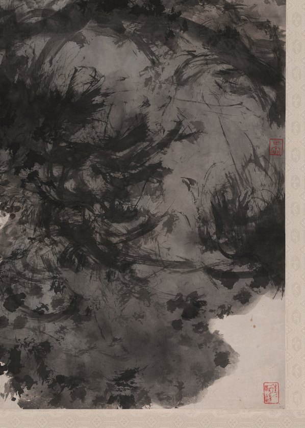 近代画.傅抱石_满身苍翠惊高风_10624.14912