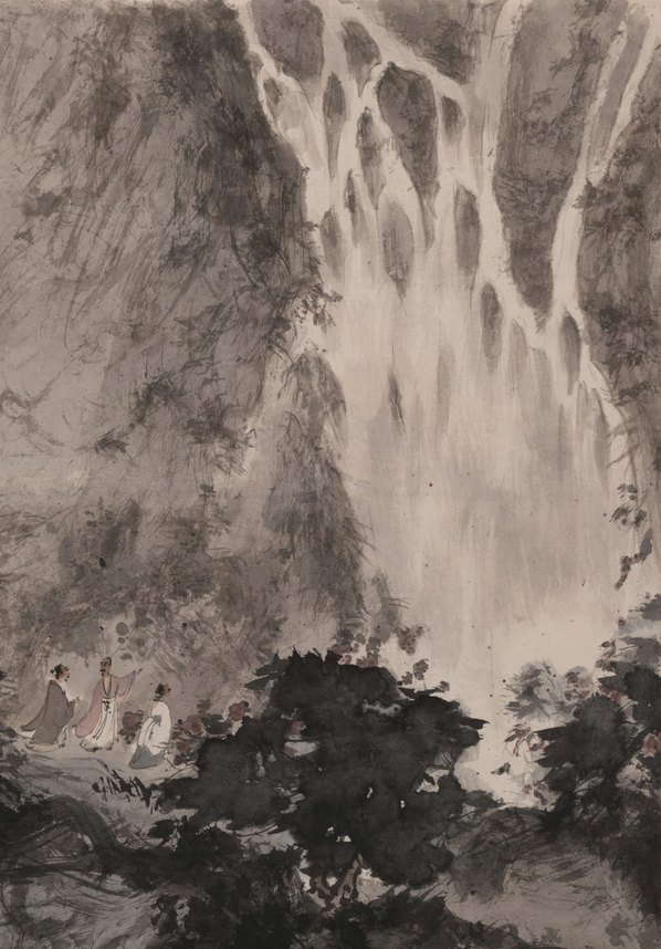 近代画.傅抱石_满身苍翠惊高风_1_9838.14111 近代画.傅抱石_满身苍翠惊高风_1_9838.14111