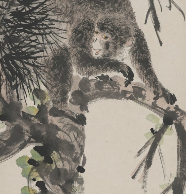 近代画.倪墨耕_猴图轴_3792.15808 近代画.倪墨耕_猴图轴_3792.15808