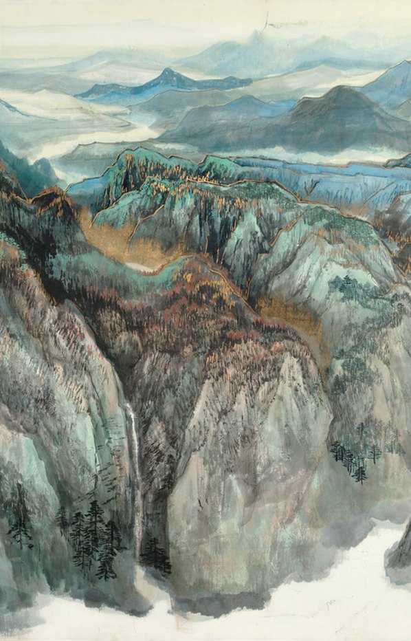 近代画.何海霞_看山还看祖国山_15360.5984