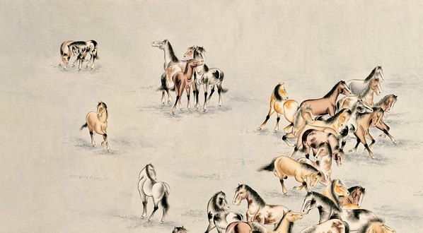 近代画.中国百图_百马_11140.6154