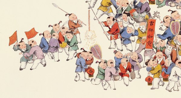 近代画.中国百图_百子图_11395.6154