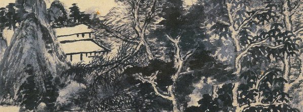 清代画.髡残_山水册_1_3787.5598