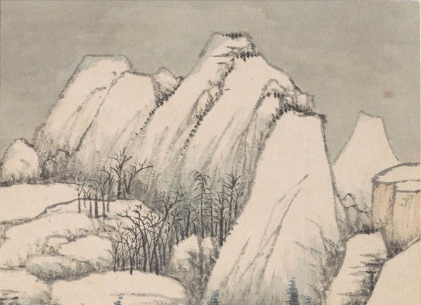 清代画.钱维城_山水花鸟册_开_大都会_7_4783.3464