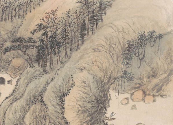 清代画.钱维城_山水花鸟册_开_大都会_11_4786.3464 清代画.钱维城_山水花鸟册_开_大都会_11_4786.3464