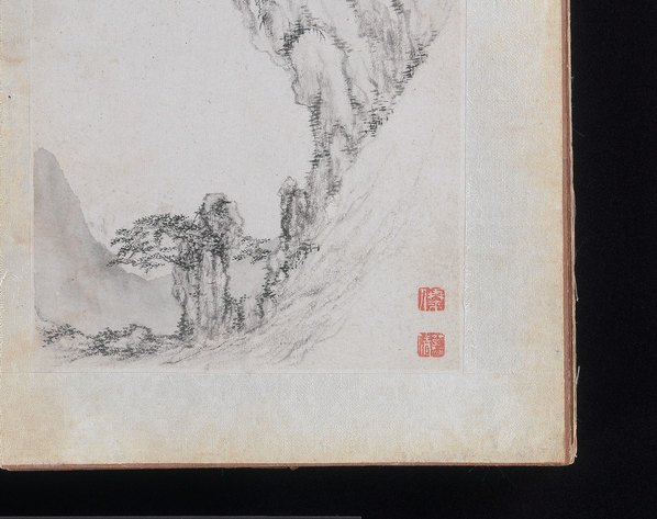 清代画.郑旼_黄山八景图册_九对开_5_5000.3954