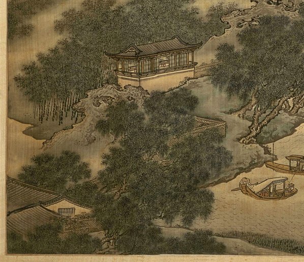 清代画.袁耀_山水四条屏_扬州四景_平流涌瀑绢本_7815.6732 清代画.袁耀_山水四条屏_扬州四景_平流涌瀑绢本_7815.6732