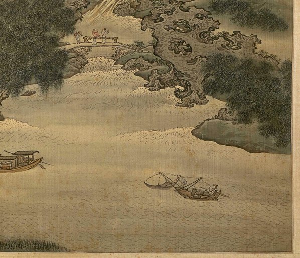 清代画.袁耀_山水四条屏_扬州四景_平流涌瀑绢本_7815.6732 清代画.袁耀_山水四条屏_扬州四景_平流涌瀑绢本_7815.6732