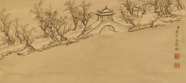 清代画.董邦达断桥残雪_高宗御题_5212.9310_345dpi 清代画.董邦达断桥残雪_高宗御题_5212.9310_345dpi