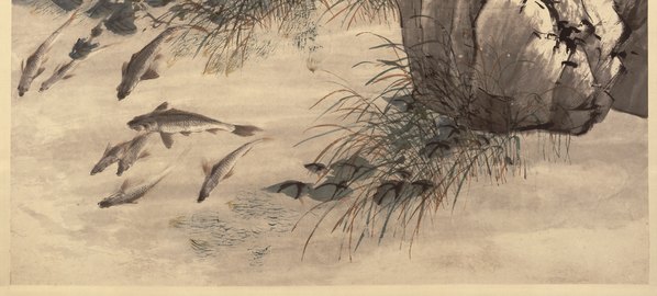 清代画.程璋_双猫窥鱼_纸本_7054.12706_270dpi