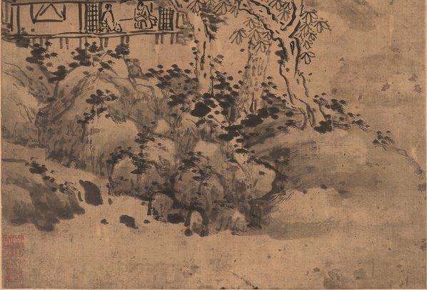 清代画.祁止祥_仿董源山水图_绢本_5476.14881 清代画.祁止祥_仿董源山水图_绢本_5476.14881