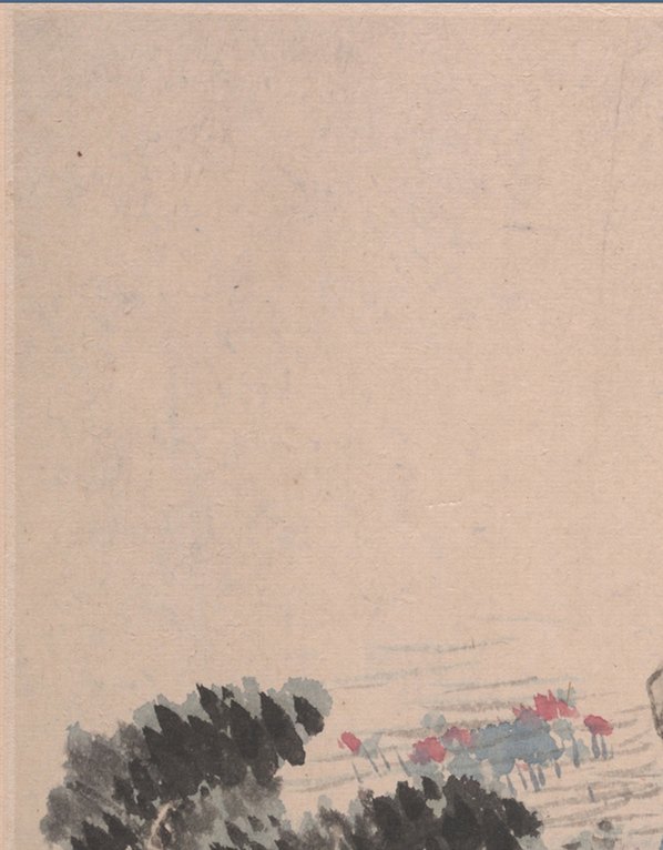 清代画.石涛_花卉山水册页开_大都会博物馆_6_3395.4346