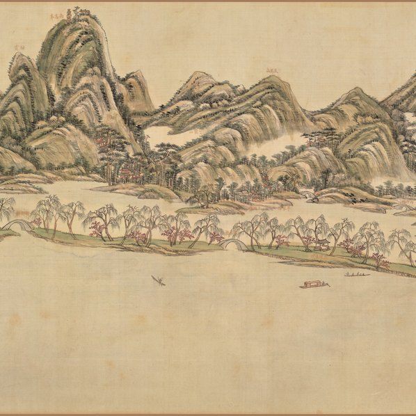 清代画.王原祁_西湖十景图卷全图_绢本 清代画.王原祁_西湖十景图卷全图_绢本