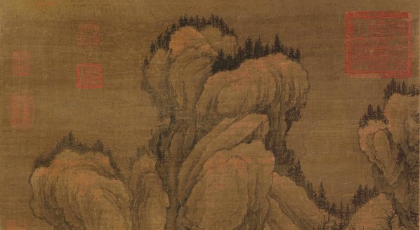 清代画.李寅_雪岭盘车图绢本_7232.15881 清代画.李寅_雪岭盘车图绢本_7232.15881