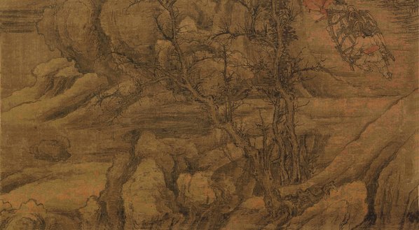 清代画.李寅_雪岭盘车图绢本_7232.15881 清代画.李寅_雪岭盘车图绢本_7232.15881