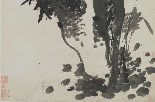 清代画.朱耷_芭蕉竹石图纸本_6869.18060 清代画.朱耷_芭蕉竹石图纸本_6869.18060