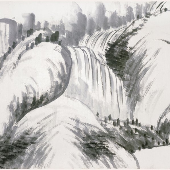 清代画.朱耷_河上花图卷纸本全 清代画.朱耷_河上花图卷纸本全