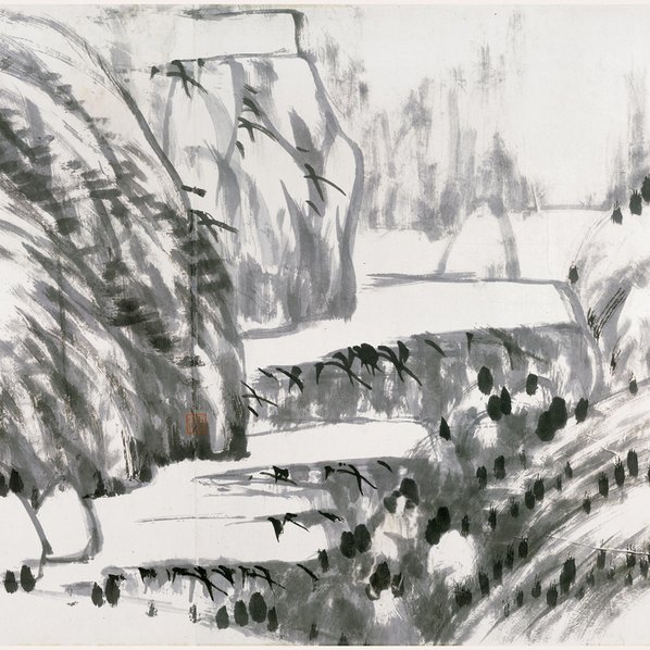 清代画.朱耷_河上花图卷纸本全 清代画.朱耷_河上花图卷纸本全