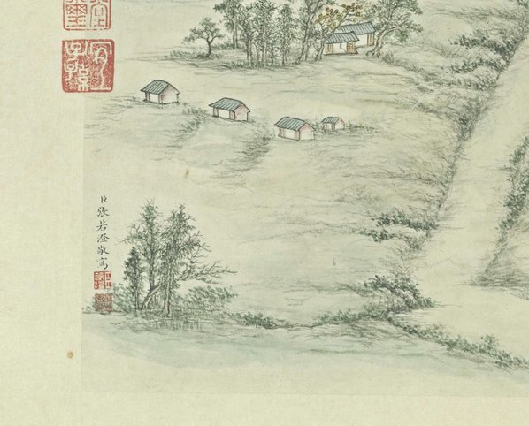 清代画.张若澄_燕山八景图_北京故宫_金台夕_5198.4189 清代画.张若澄_燕山八景图_北京故宫_金台夕_5198.4189