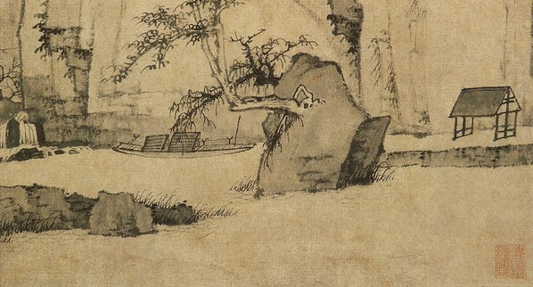 清代画.弘仁_林泉春暮图轴_1916.4122_116dpi 清代画.弘仁_林泉春暮图轴_1916.4122_116dpi