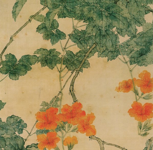 清代画.居廉_花卉四屏之一纸本_3528.13835_351dpi 清代画.居廉_花卉四屏之一纸本_3528.13835_351dpi