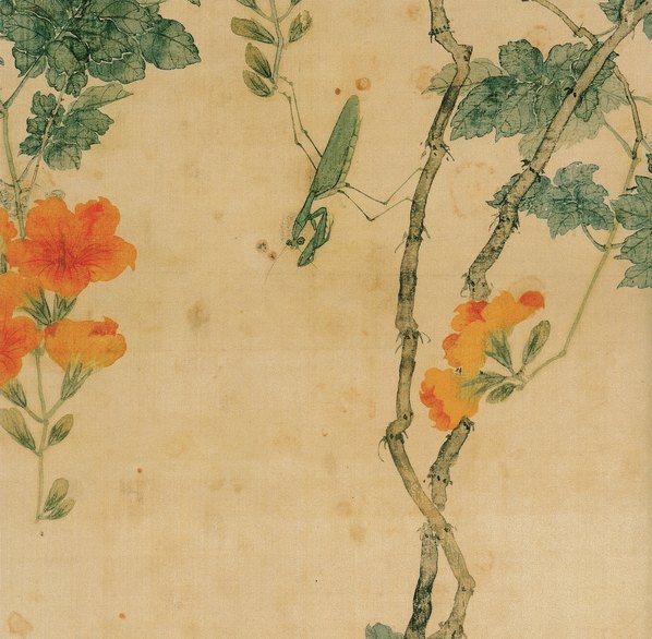 清代画.居廉_花卉四屏之一纸本_3528.13835_351dpi 清代画.居廉_花卉四屏之一纸本_3528.13835_351dpi