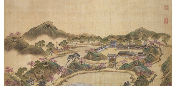 清代画.唐岱_沈源画_汪由敦书曲院风_8031.15709 清代画.唐岱_沈源画_汪由敦书曲院风_8031.15709