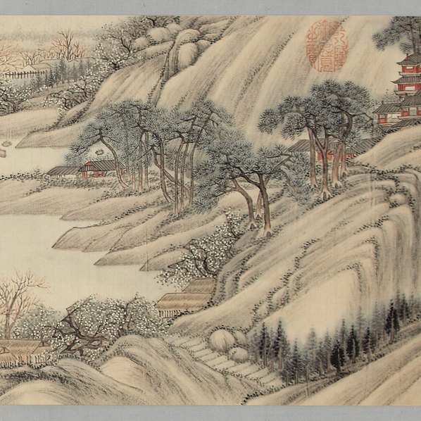 清代画.励宗万_探雪图卷_29424.3189