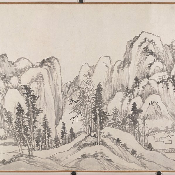 清代画_山水画卷_86726.4000 清代画_山水画卷_86726.4000