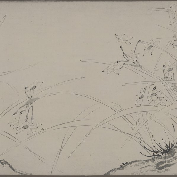 明代画.陆治_仿赵孟坚水仙图_图卷_1_38932.5155 明代画.陆治_仿赵孟坚水仙图_图卷_1_38932.5155