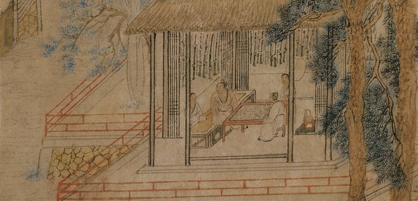 明代画.钱榖_竹亭对棋图_纸_4460.8590