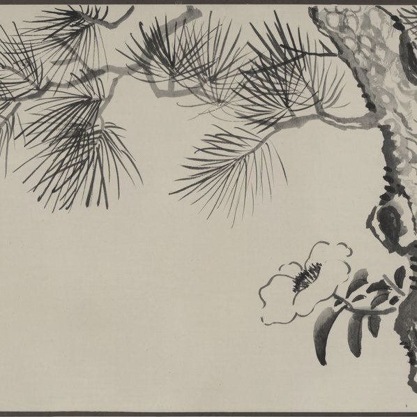 明代画.钱榖_梅花水仙图_段_27428.4736 明代画.钱榖_梅花水仙图_段_27428.4736
