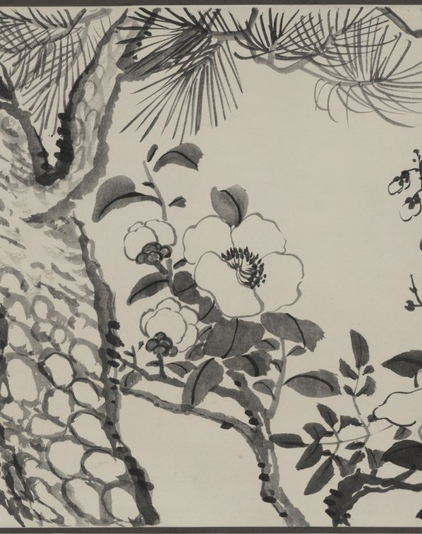 明代画.钱榖_梅花水仙图_段_27428.4736 明代画.钱榖_梅花水仙图_段_27428.4736