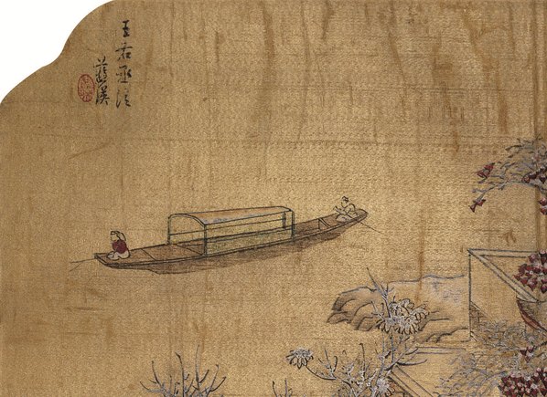 明代画.蓝瑛_雪溪图绫_5158.3754 明代画.蓝瑛_雪溪图绫_5158.3754
