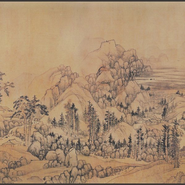 明代画.蓝瑛_临大痴山水图卷绢本芝加_72554.3603 明代画.蓝瑛_临大痴山水图卷绢本芝加_72554.3603