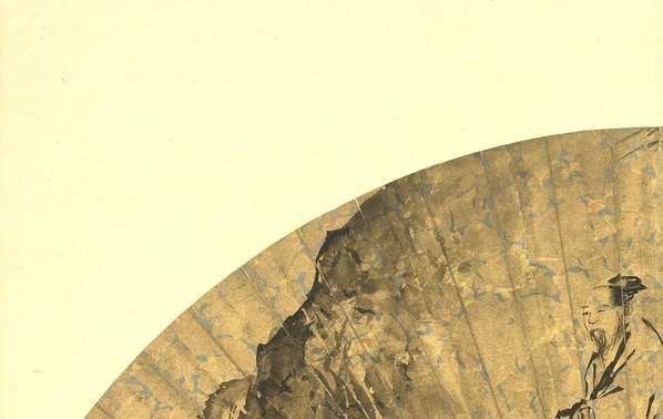 明代画.蒋嵩_竹下抱琴扇_6984.4414 明代画.蒋嵩_竹下抱琴扇_6984.4414